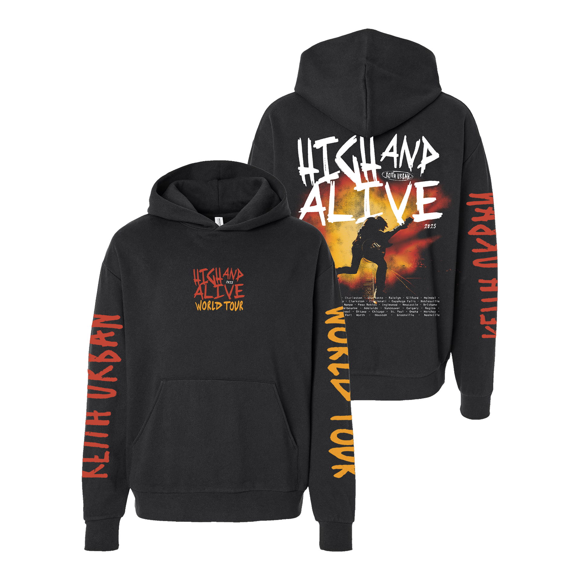 HIGH AND ALIVE WORLD TOUR 2025 Hoodie – Keith Urban